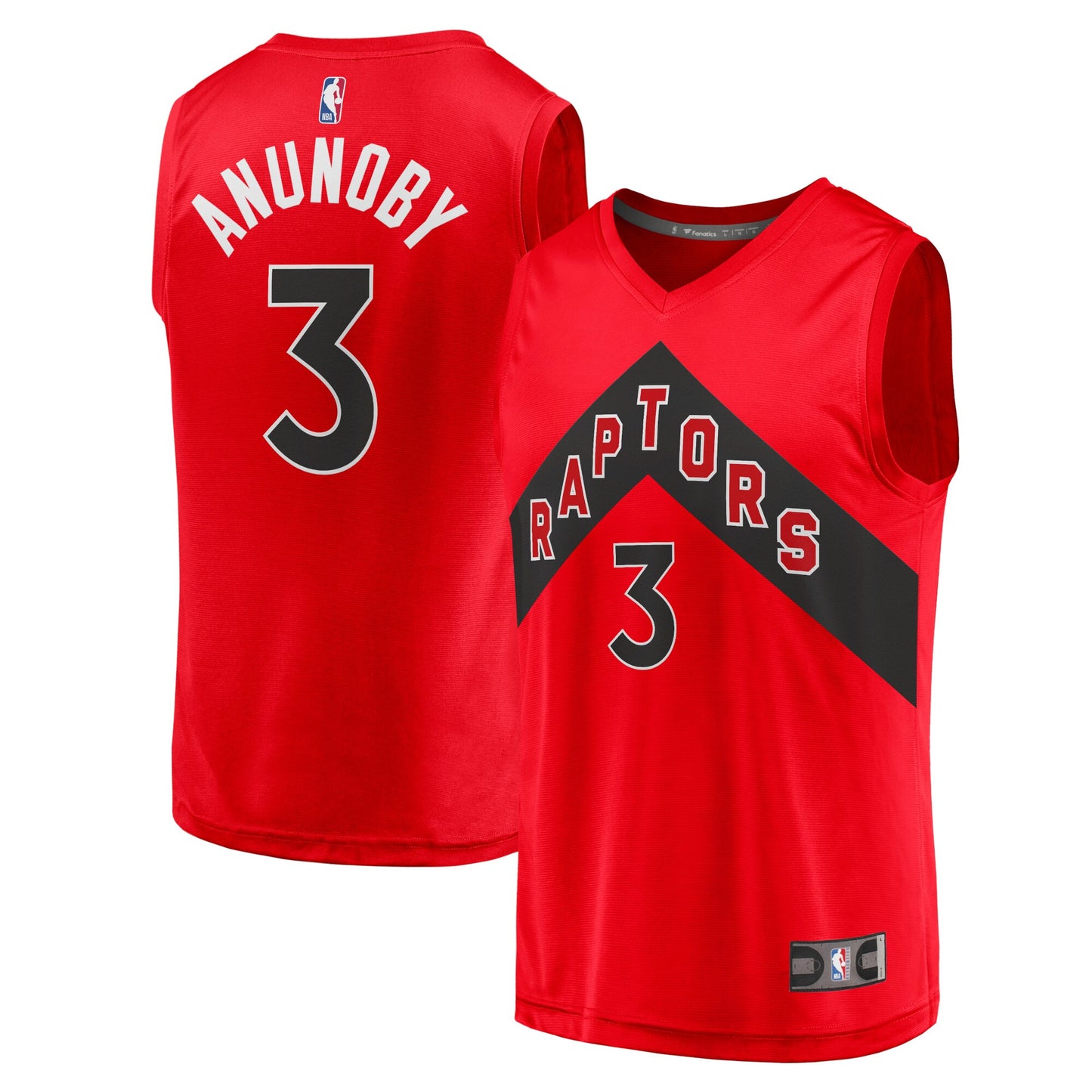 OG Anunoby Toronto Raptors Fanatics Branded Youth 2021/22 Fast Break Replica Jersey - Icon Edition - Red