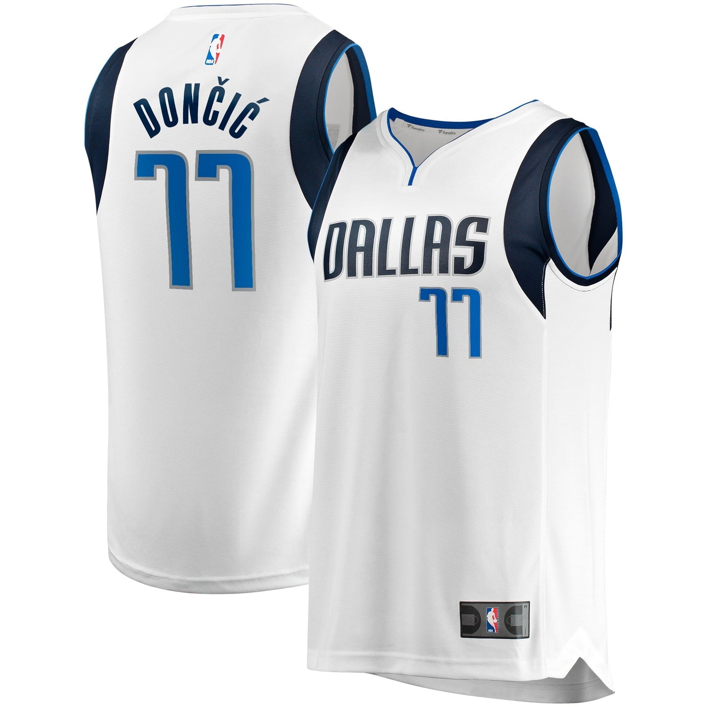 Men's Fanatics Branded Luka Doncic White Dallas Mavericks Fast Break Player Jersey - Association Edition