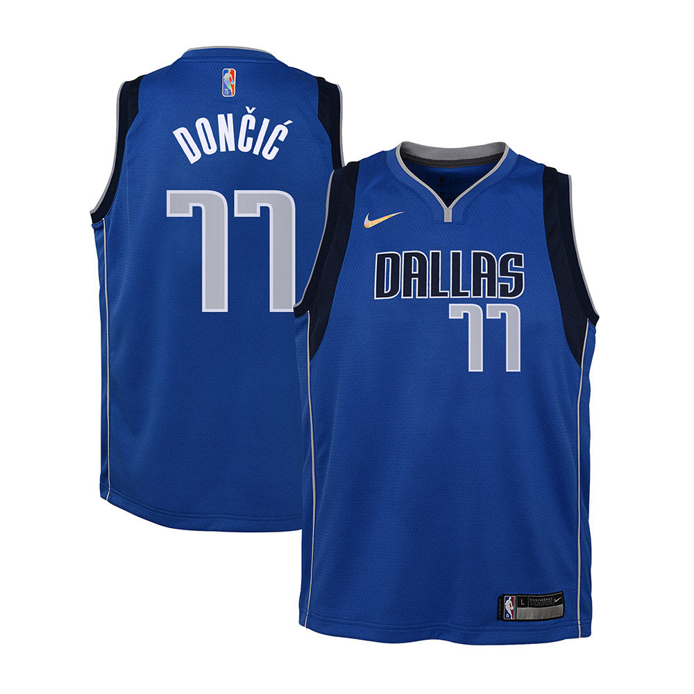 Youth Dallas Mavericks Luka Doncic Icon Edition Jersey - Blue