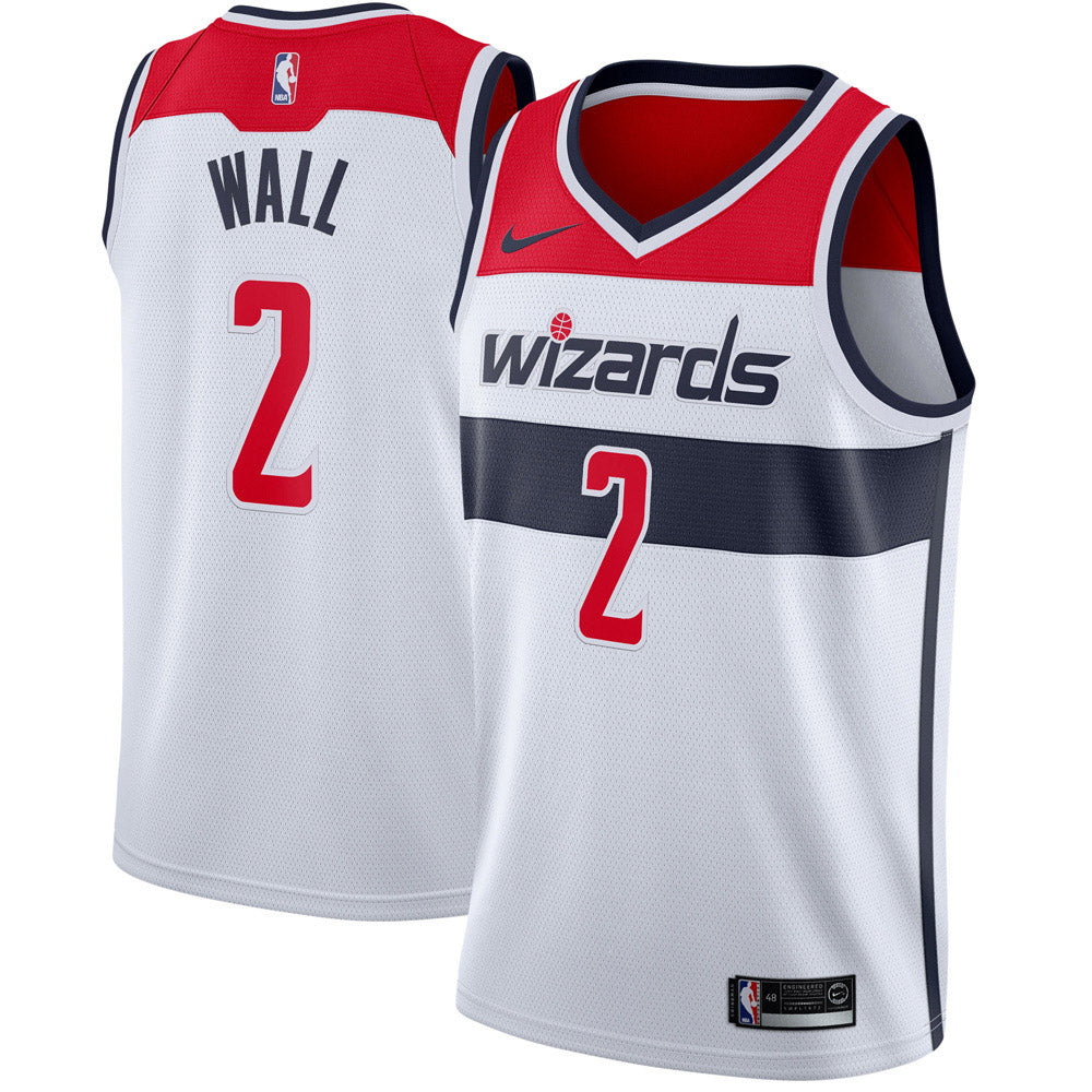 Men's Washington Wizards John Wall Association Jersey - White