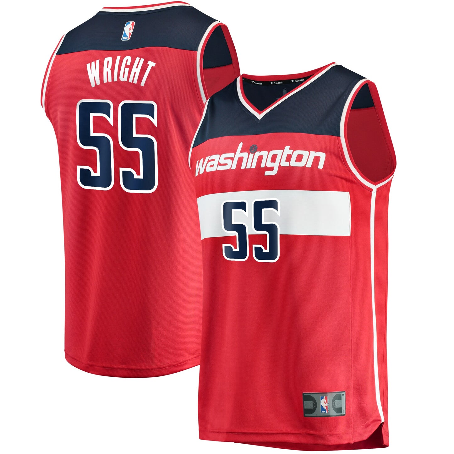 Delon Wright Washington Wizards Fanatics Branded Fast Break Replica Jersey - Icon Edition - Red