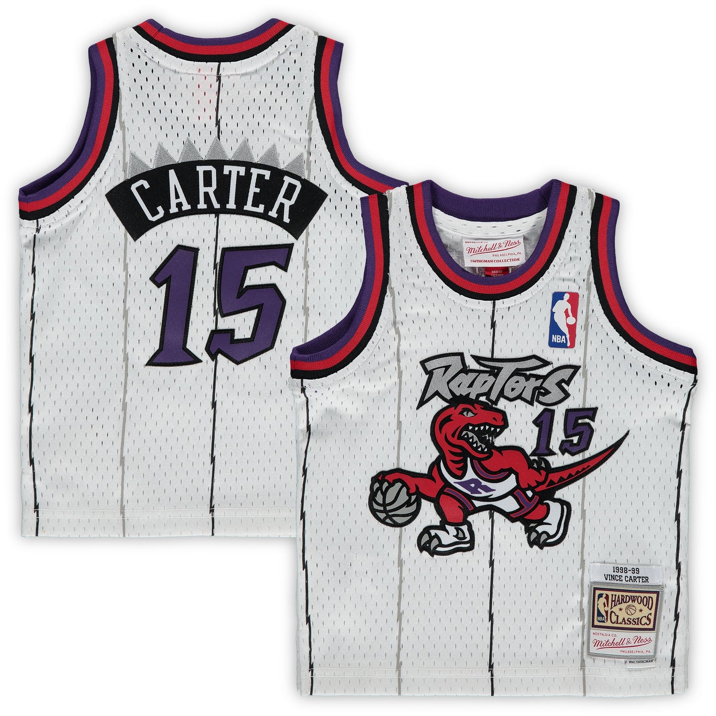 Vince Carter Toronto Raptors Mitchell & Ness Infant 1998-99 Hardwood Classics Player Jersey - White