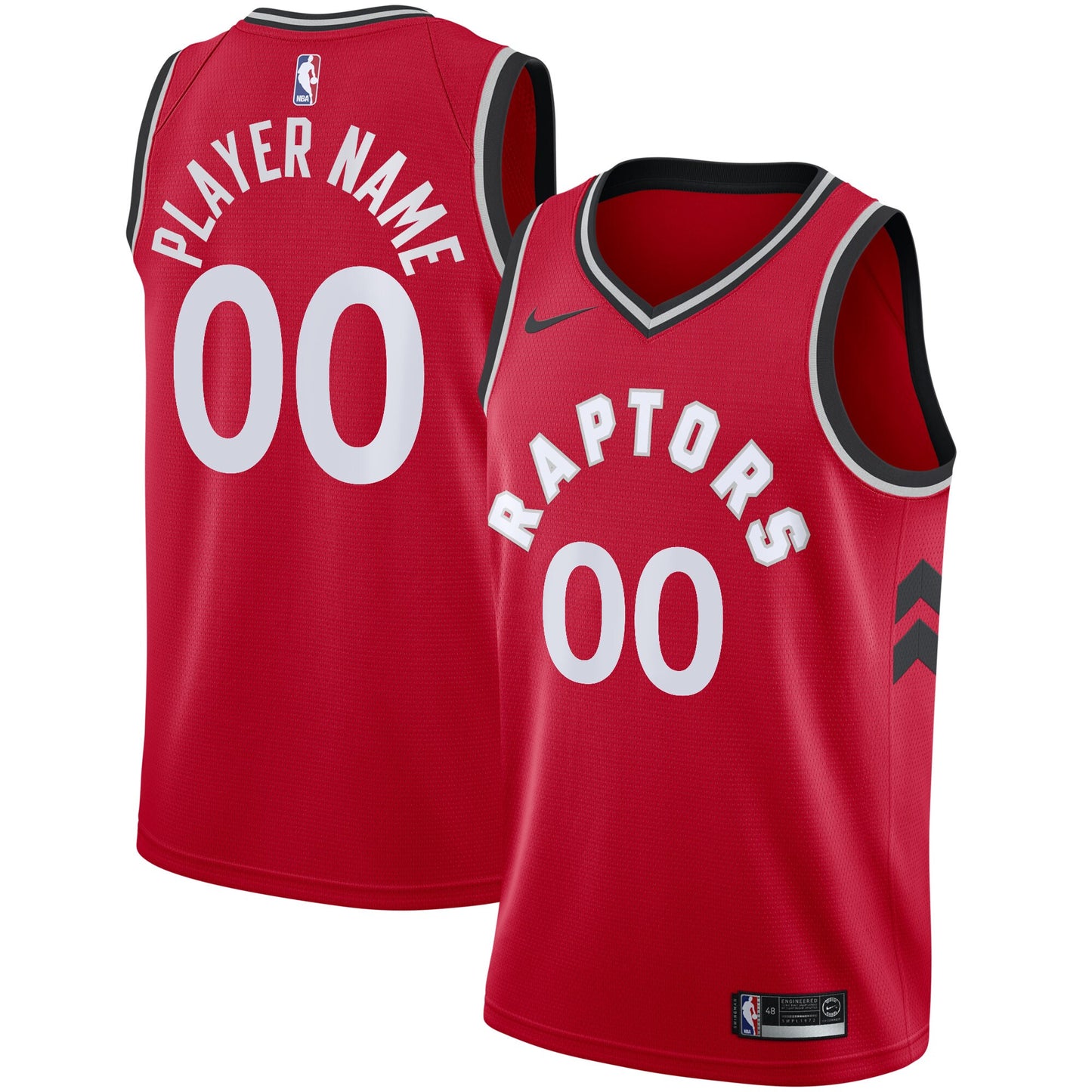 Toronto Raptors Nike 2020/21 Swingman Custom Jersey - Icon Edition - Red