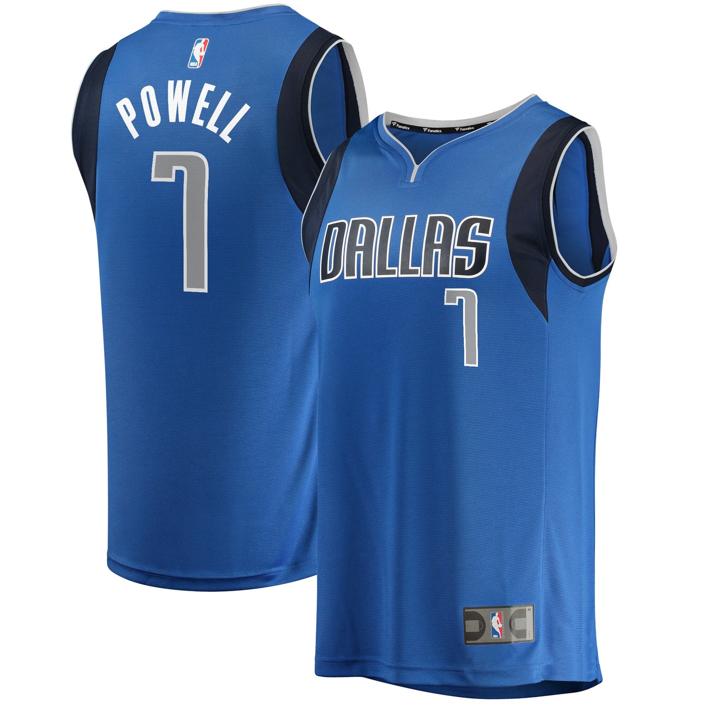 Dwight Powell Dallas Mavericks Fanatics Branded Youth Fast Break Player Jersey - Icon Edition - Blue