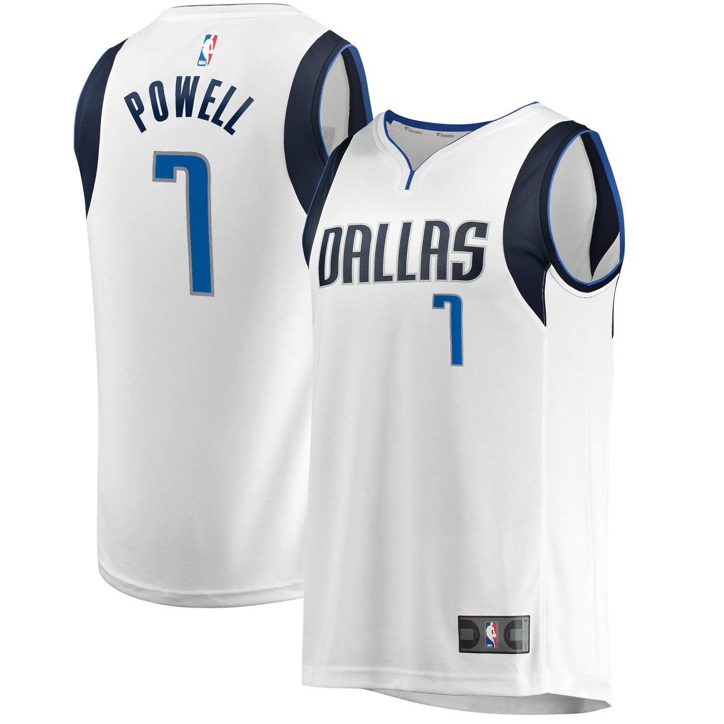 Men's Fanatics Branded  White Dallas Mavericks Fast Break Player Jersey - Icon Edition