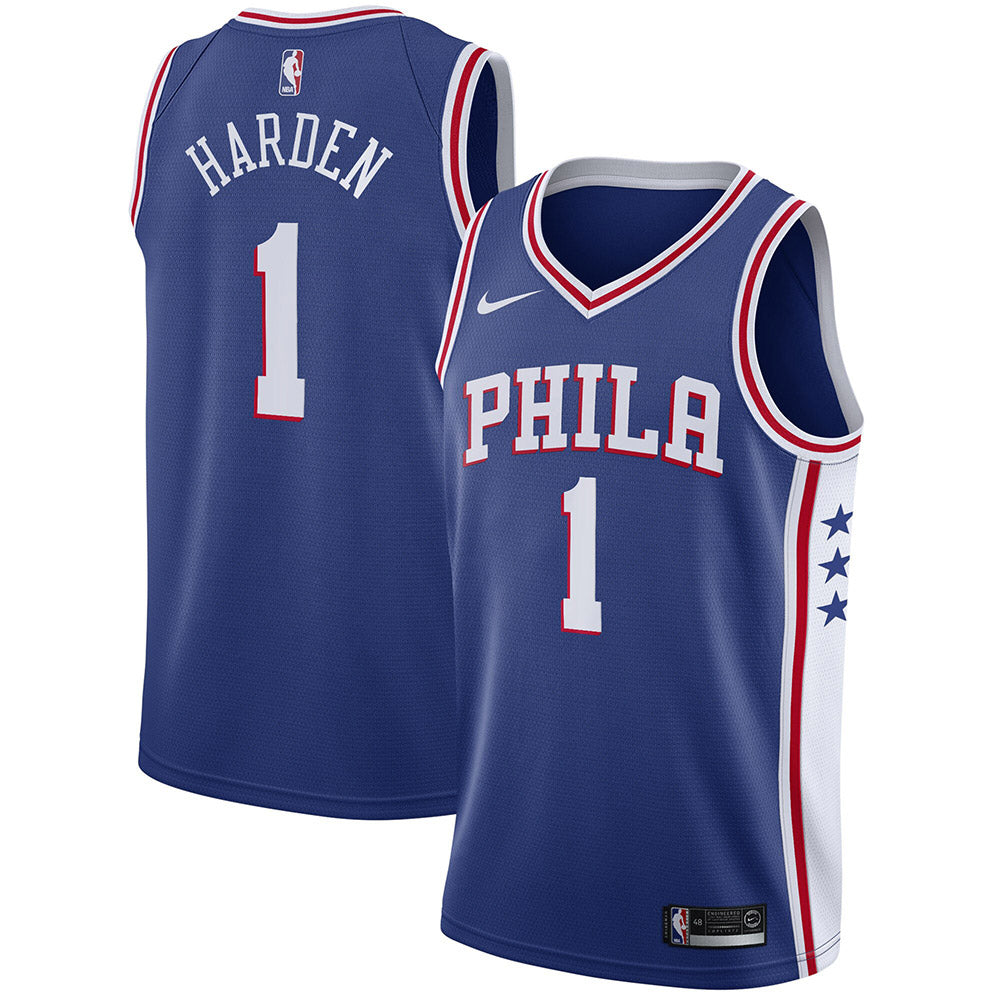 Youth Philadelphia 76ers James Harden Icon Edition Jersey - Blue