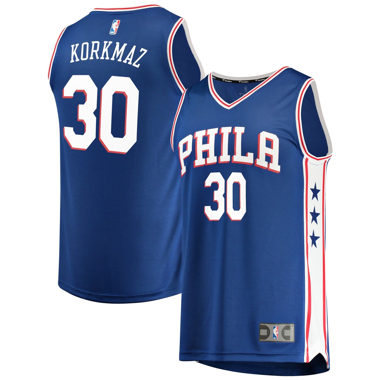 Furkan Korkmaz Philadelphia 76ers Fanatics Branded Fast Break Replica Player Jersey - Icon Edition - Royal