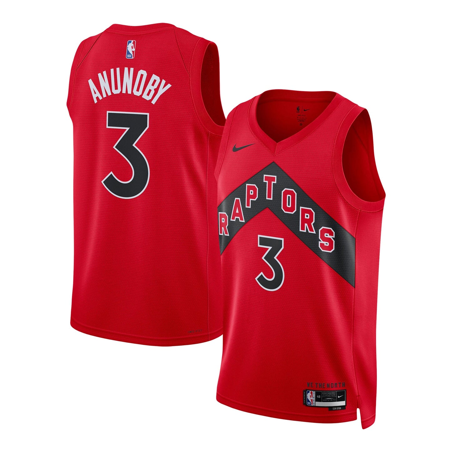 OG Anunoby Toronto Raptors Nike Unisex Swingman Jersey - Association Edition - Red