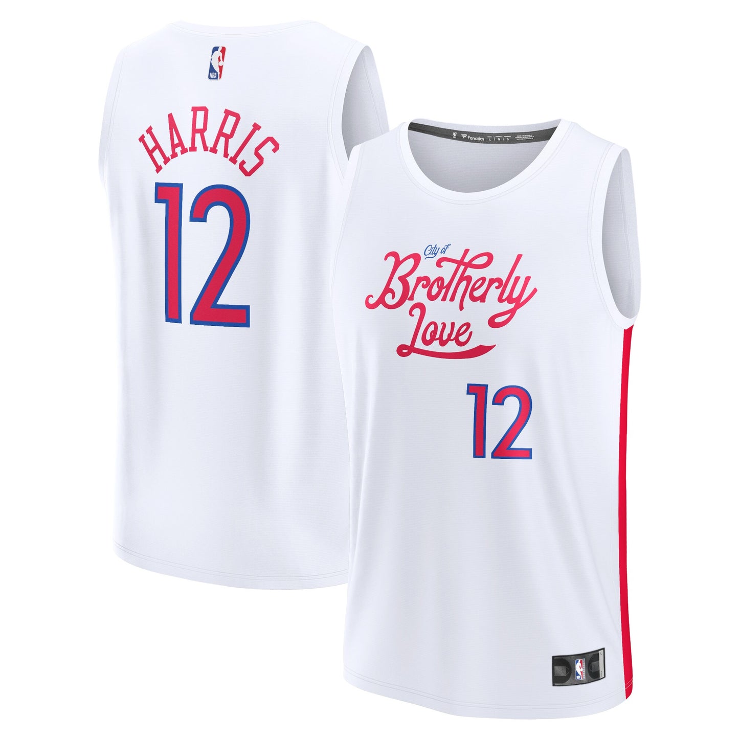 Tobias Harris Philadelphia 76ers Fanatics Branded Youth 2022/23 Fastbreak Jersey - City Edition - White